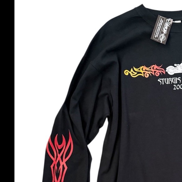 Sturgis 2008 Motorcycle Rally Black Gildan Crew Neck Shirt NWT - Picture 3 of 10